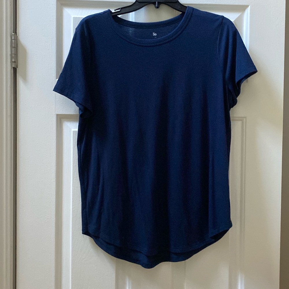 Gently used dark blue shirt from SO